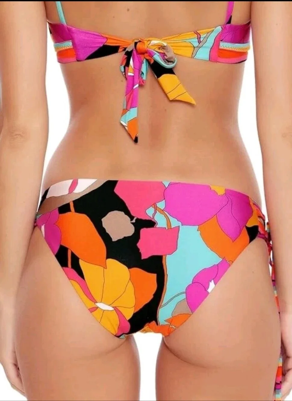 Trina Turk Tie Side Bikini BOTTOMS ONLY Gemini PrinWomen's Size 12 NEW WITH TAGS